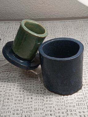 Handmade Artisan Pottery French - Style Butter Dish Keeper